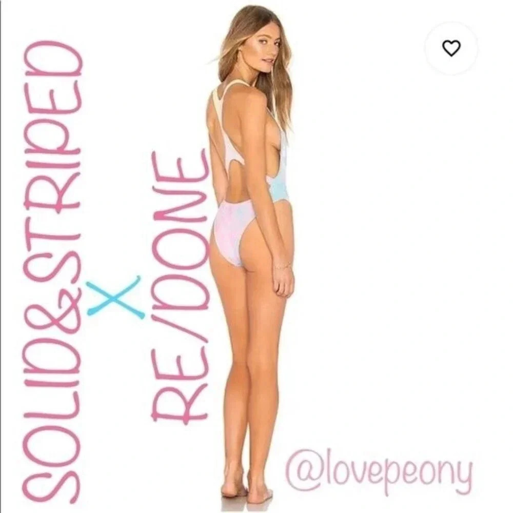 NWT SOLID&STRIPED RE/DONE The Venice One Piece Tie Dye Size S - Picture 2 of 16